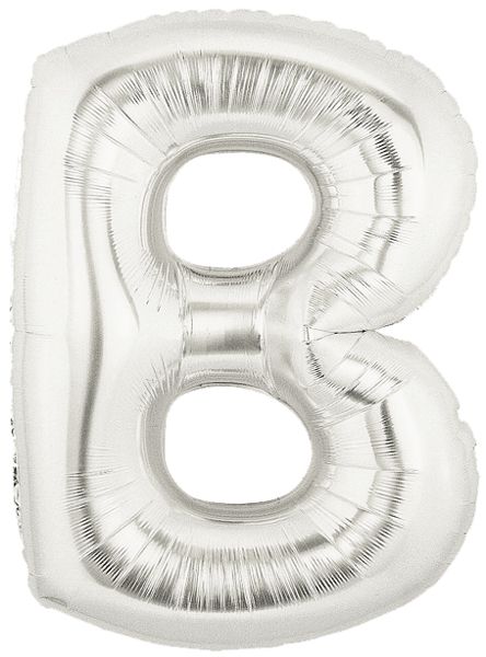 Click to view product details and reviews for Silver Letter B Foil Balloon 40.