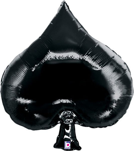 Click to view product details and reviews for Black Card Suit Spade Foil Balloon 35.