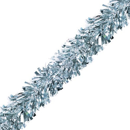 Click to view product details and reviews for Silver Luxury Tinsel Garland 6 Ply 46m.