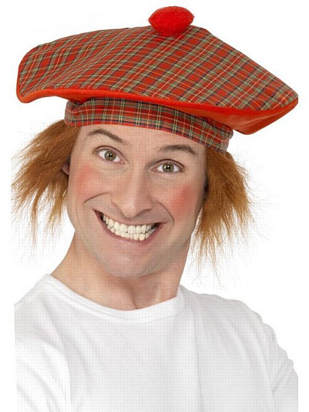 Tam O Shanter Jumbo Hat With Ginger Hair