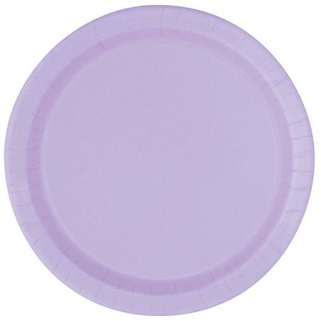 Lilac Paper Plates Each 9