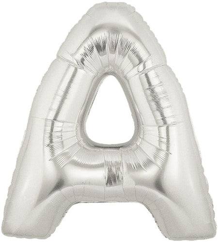 Silver Letter A Foil Balloon 40