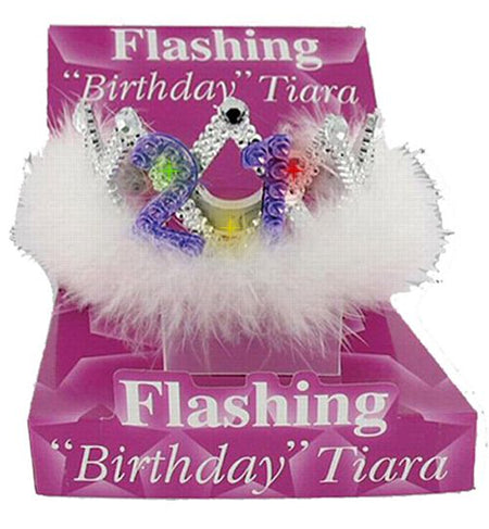 Flashing 21st Birthday Tiara