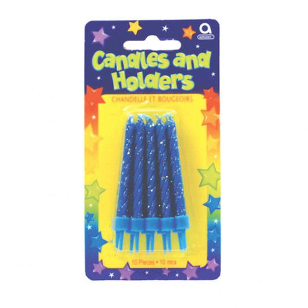 Click to view product details and reviews for Blue Candles Holders Pack Of 10.