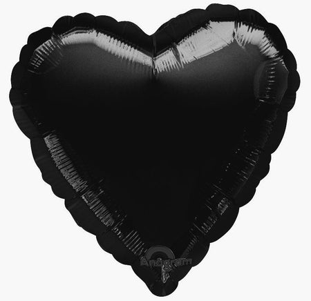 Click to view product details and reviews for Black Heart Shaped Foil Balloon 18.