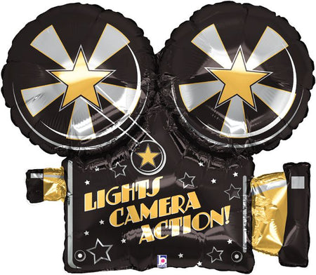 Click to view product details and reviews for Lights Camera Action Foil Balloon 32.