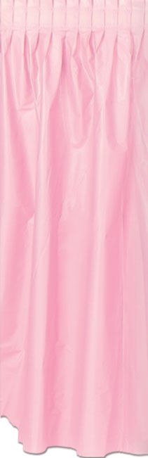 Click to view product details and reviews for Pink Solid Colour Table Skirting 70cm X 42m.