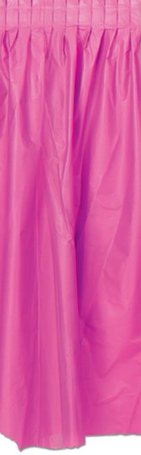 Hot Pink Solid Colour Table Skirting 70cm X 42m