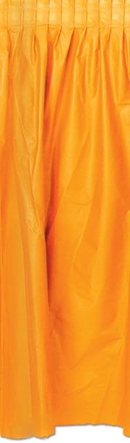 Orange Solid Colour Table Skirting 70cm X 42m