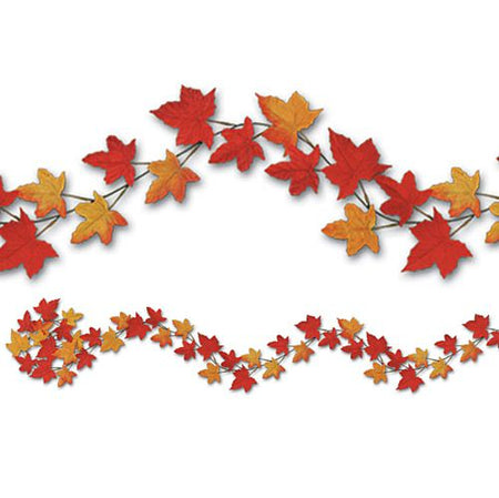 Click to view product details and reviews for Autumn Leaf Fabric Garland Assorted Designs 183m Each.