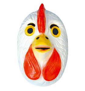 Childrens Plastic Chicken Mask