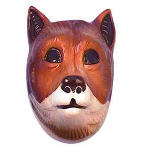 Childrens Plastic Fox Mask