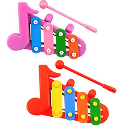 Mini Xylophone Assorted Colours Each