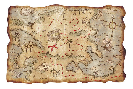 Plastic Treasure Map 457cm