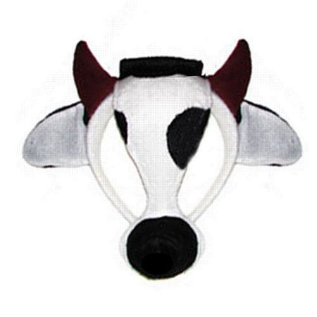 Click to view product details and reviews for Cow Mask On Headband With Sound.