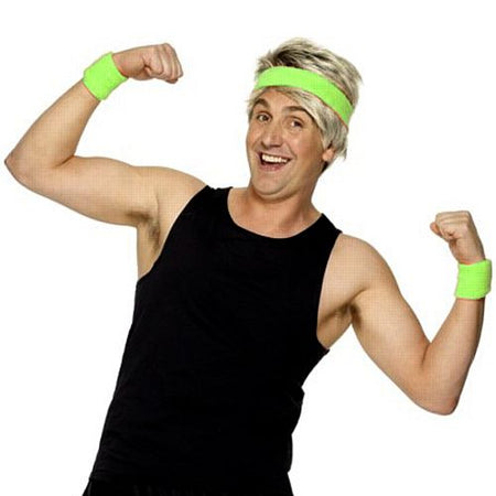 Click to view product details and reviews for 1980s Green Sweatbands.