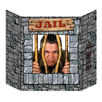 Jail Stand In Photo Prop 94cm