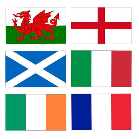Click to view product details and reviews for 6 Nations Rugby Cloth Flag Pack 6 Flags.