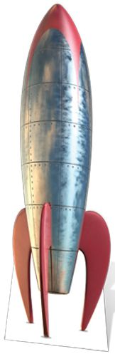 Click to view product details and reviews for Retro Rocket Cardboard Cutout 186m.