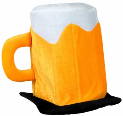 Click to view product details and reviews for Plush Beer Mug Hat.