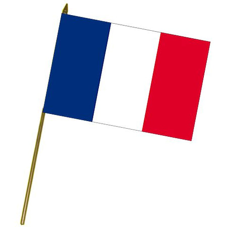 Click to view product details and reviews for French Cloth Hand Flag 18.