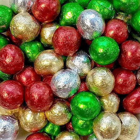 Christmas Chocolate Ball Assorted 15cm 5g Each