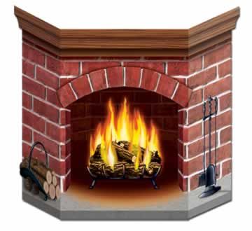 Brick Fireplace Stand In Photo Prop 864cm