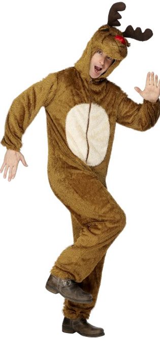 Click to view product details and reviews for Plush Reindeer Jumpsuit Costume.