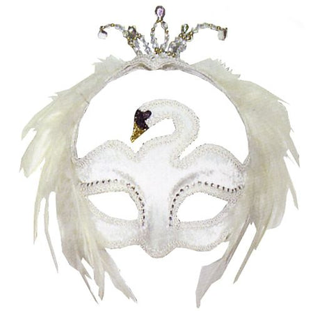 White Swan Feather Eye Mask