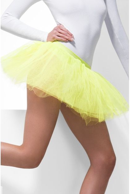 Neon Yellow Net Tutu One Size