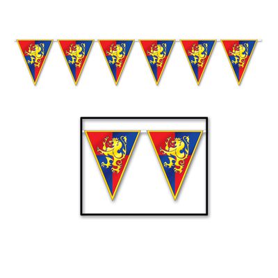 Medieval All Weather Bunting 37m 12 12 Flags