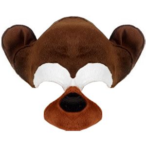 Chimp Plush Half Face Mask On Headband