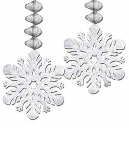 Click to view product details and reviews for Snowflake Danglers Pack Of 2 30.