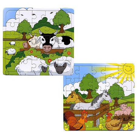 Farm Animal Jigsaw Puzzle 25 Piece Assorted Designs