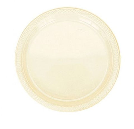 Ivory Plastic Plate Pack Of 20 9