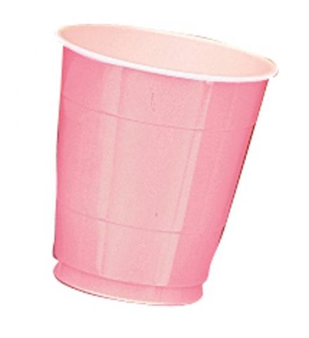 Click to view product details and reviews for Light Pink Plastic Cups Pack Of 20 355ml.