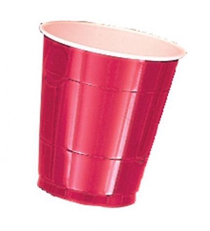Red Plastic Cups Pack Of 20 355ml