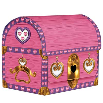 Princess Treasure Chest Favour Boxes Pack Of 4 102cm