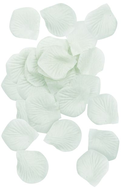 White Silk Rose Petals Pack Of 150