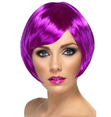 Click to view product details and reviews for Purple Babe Bob Wig.