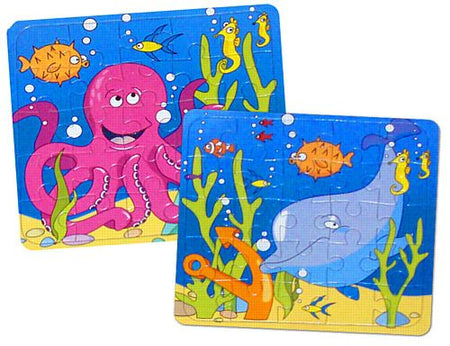 Under Sea Jigsaw Puzzle 13cm X 13cm Assorted Designs Each