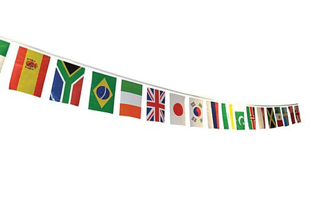 International World Flag Pvc Bunting 25 Flags 7m