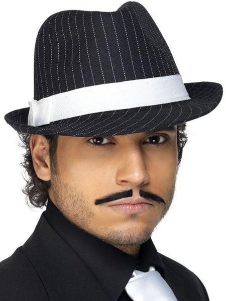 Click to view product details and reviews for Deluxe Gangster Hat Black And White.