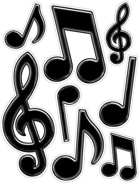 Musical Notes Peel N Place Sheet Of 8