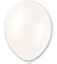 White Pearlised Latex Balloons 12 Pack Of 8