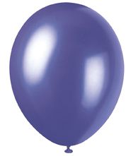 Purple Pearlised Latex Balloons 12 Pack Of 8