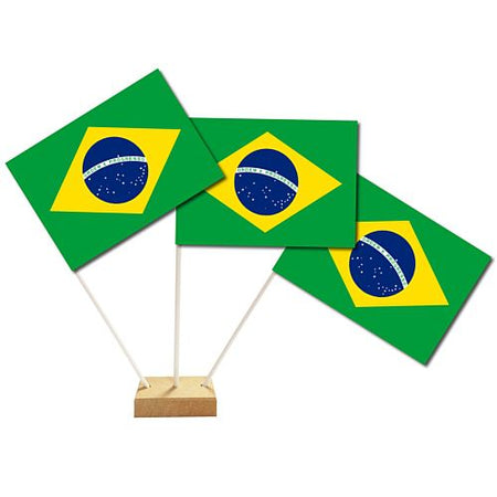 Brazilian Table Flags 6 On 10 Pole