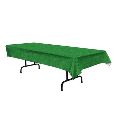 Click to view product details and reviews for Grass Print Plastic Tablecloth 28m.