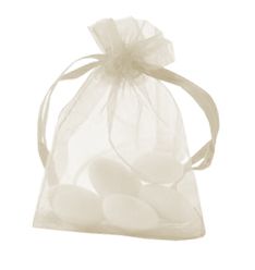 Organza Ivory Bags Pack Of 10