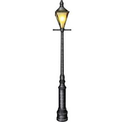 Lamp Post Jointed Cutout Wall Decoration 182m